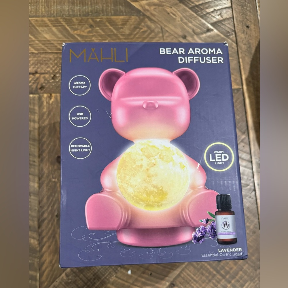 MAHLI Bear Aroma Diffuser-Aroma Therapy, USB Powered, Removable LED Night Light